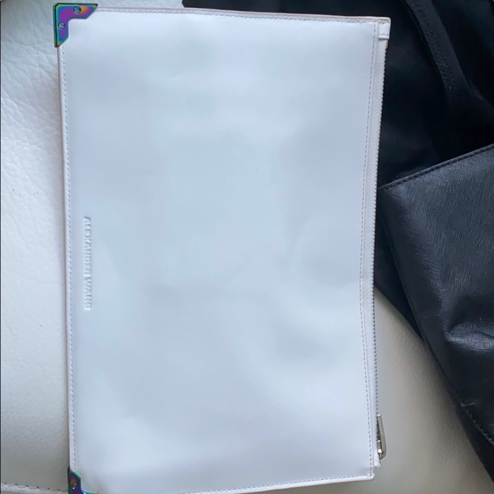 Alexander Wang White Leather Clutch